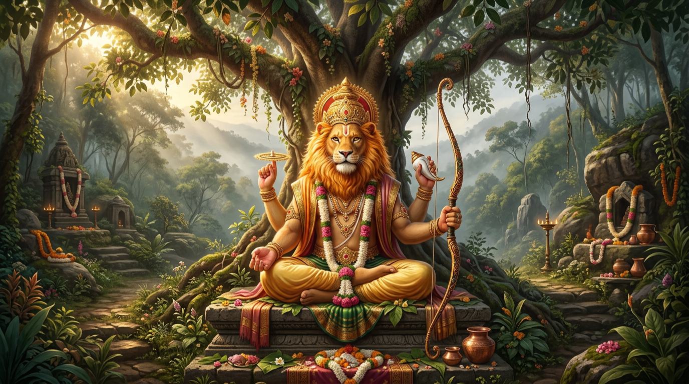 Kārañja Narasiṁha — Lord beneath the Karañja Tree