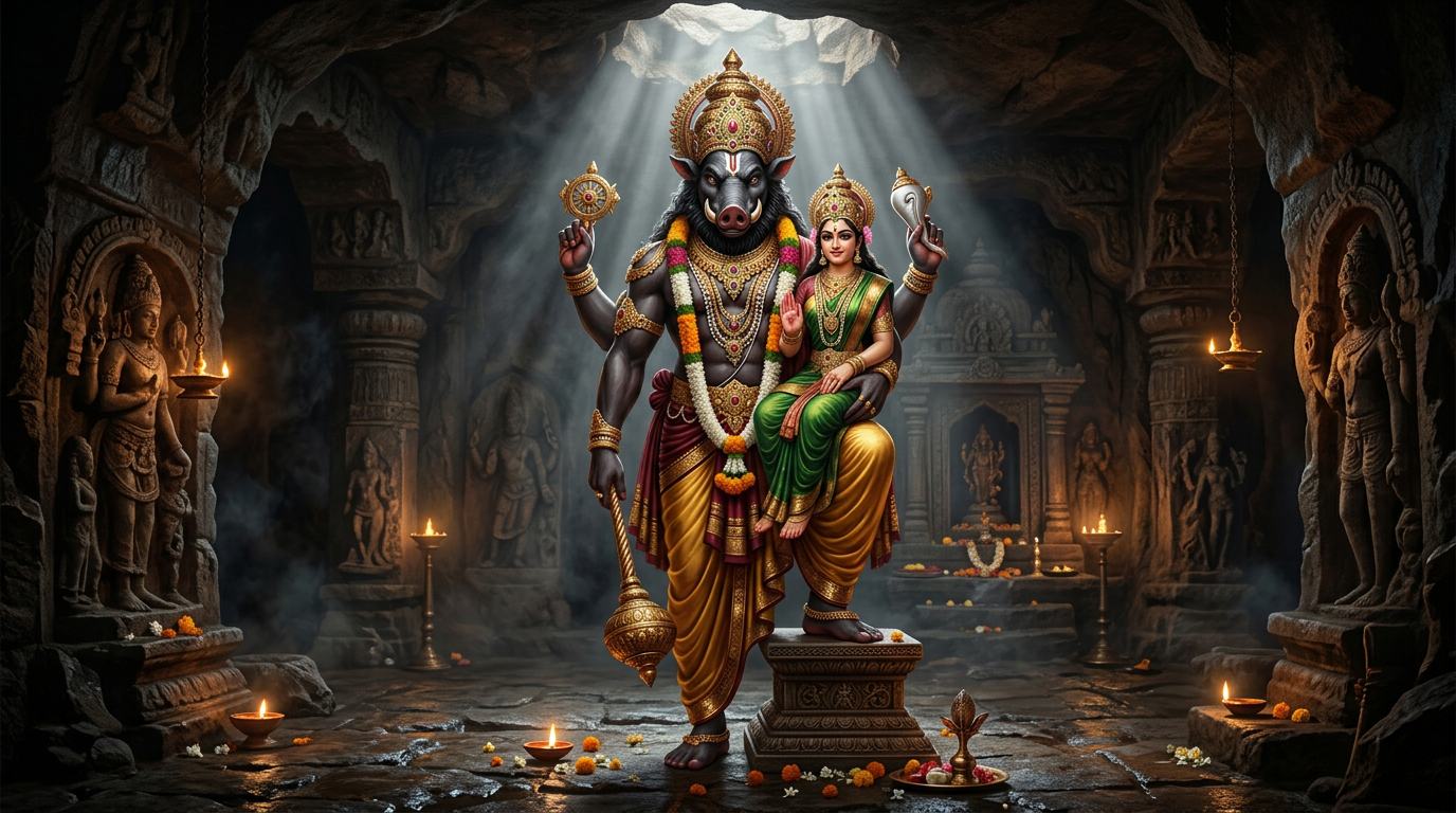 Kroḍa (Varāha) Narasiṁha — The Boar-faced Narasiṁha