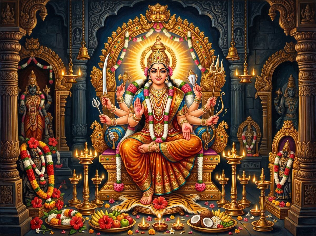 Kamakshi (Kanchipuram) — Devagarbha